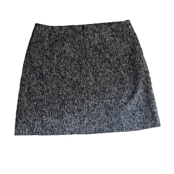 Loft Outlet Size 14 Tweed Mini Pencil Skirt-Chic Blue Black and White Colorway - Picture 5 of 7